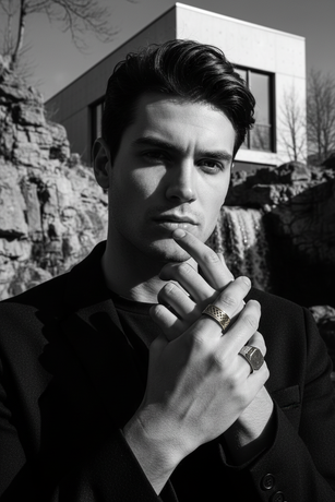 Grida og Sigillo ringe på mand