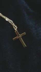 Croce - Kors Halskæde (Guldbelagt)