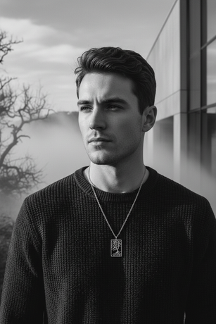 Quercia halskæde på mand