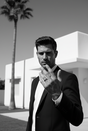 Simplicita - sort/hvid ved hus